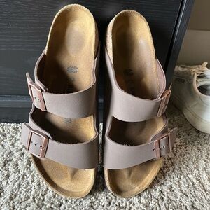 Birkenstock sandals. Only worn a few times. Size 10-10.5.